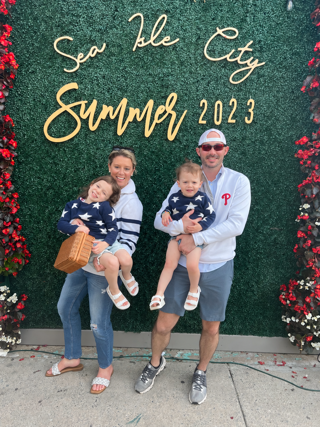 Janelle and Nick Spisak with their two children.